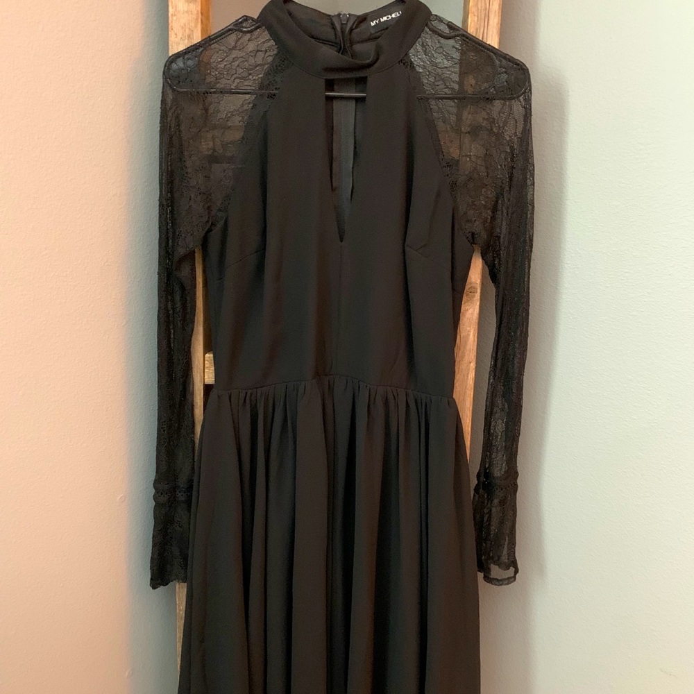 Black-lace dress